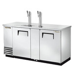 True Mfg. - General Foodservice True TDD-3-S-HC 2 Taps 1/2 Barrel Draft Beer Cooler - Stainless Steel, 3 Kegs Capacity, 115 Volts