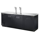 True Mfg. - General Foodservice True TDD-4-HC 2 Taps 1/2 Barrel Draft Beer Cooler - Black, 4 Kegs Capacity, 115 Volts