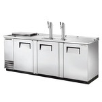 True Mfg. - General Foodservice True TDD-4CT-S-HC 2 Taps 1/2 Barrel Draft Beer Cooler - Stainless Steel, 4 Kegs Capacity, 115 Volts