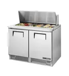 True Mfg. - General Foodservice True TFP-48-18M 48.13'' 2 Door Counter Height Mega Top Refrigerated Sandwich / Salad Prep Table