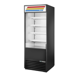 True Mfg. - General Foodservice True TOAM-30-HC~TSL01 30.00'' Black Vertical Air Curtain Open Display Merchandiser with 4 Shelves