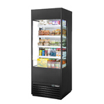 True Mfg. - General Foodservice True TOAM-30GS-HC~NSL01 30.00'' Black Vertical Air Curtain Open Display Merchandiser with 4 Shelves