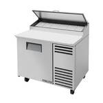 True Mfg. - General Foodservice True TPP-AT-44-HC 44.75'' 1 Door Counter Height Refrigerated Pizza Prep Table