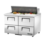 True Mfg. - General Foodservice True TSSU-48-12D-4-HC 48.38'' 4 Drawer Counter Height Refrigerated Sandwich / Salad Prep Table with Standard Top