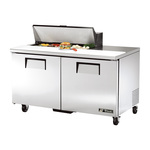 True Mfg. - General Foodservice True TSSU-60-10-HC 60.38'' 2 Door Counter Height Refrigerated Sandwich / Salad Prep Table with Standard Top