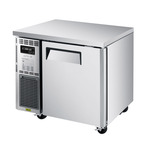 Turbo Air JUF-36S-N 35.38'' 1 Section Undercounter Freezer with 1 Right Hinged Solid Door and Front Breathing Compressor