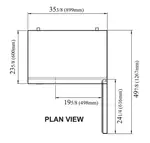 Turbo Air JUR-36S-N6 35.38'' 1 Section Undercounter Refrigerator with 1 Right Hinged Solid Door and Front Breathing Compressor