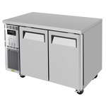 Turbo Air JUR-48-N6 47.25'' 2 Section Undercounter Refrigerator with 2 Left/Right Hinged Solid Doors and Front Breathing Compressor