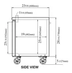 Turbo Air JUR-48S-N6 47.25'' 2 Section Undercounter Refrigerator with 2 Left/Right Hinged Solid Doors and Front Breathing Compressor