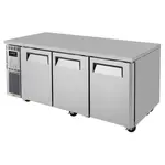 Turbo Air JUR-72-N6 70.88'' 3 Section Undercounter Refrigerator with 3 Left/Right Hinged Solid Doors and Front Breathing Compressor