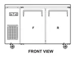 Turbo Air JURF-48-N J Series Side Mount Undercounter Dual Temp