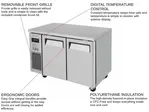 Turbo Air JURF-48-N J Series Side Mount Undercounter Dual Temp