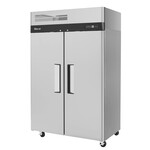 Turbo Air M3F47-2-N 51.75'' 42.1 cu. ft. Top Mounted 2 Section Solid Door Reach-In Freezer