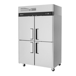 Turbo Air M3F47-4-N 51.75'' 42.1 cu. ft. Top Mounted 2 Section Solid Half Door Reach-In Freezer