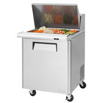 Turbo Air MST-28-12-N 27.5'' 2 Door Counter Height Mega Top Refrigerated Sandwich / Salad Prep Table