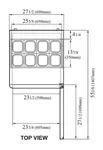 Turbo Air MST-28-N 27.5'' 2 Door Counter Height Refrigerated Sandwich / Salad Prep Table with Standard Top