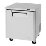 Turbo Air MUR-28-N 27.5'' 1 Section Undercounter Refrigerator with 1 Right Hinged Solid Door and Side / Rear Breathing Compressor