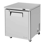Turbo Air MUR-28L-N6 27.5'' 1 Section Undercounter Refrigerator with 1 Right Hinged Solid Door and Side / Rear Breathing Compressor