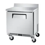 Turbo Air MWR-27S-N6 27.00'' 1 Door Worktop Refrigerator with Front Breathing Compressor - 3.28 cu. ft.