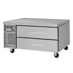 Turbo Air PRCBE-48F-N PRO Series 48" 2 Drawer Freezer Base, Stainless Steel with Marine Edge Top - 115 Volts