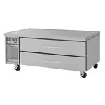 Turbo Air PRCBE-60F-N PRO Series 60" 2 Drawer Freezer Base, Stainless Steel with Marine Edge Top - 115 Volts