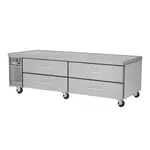Turbo Air PRCBE-84F-N PRO Series 84" 4 Drawer Freezer Base, Stainless Steel with Marine Edge Top - 115 Volts