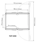 Turbo Air PRO-50-4R-PT-N 51.75'' 50.27 cu. ft. 2 Section Solid Half Door Pass-Thru Refrigerator