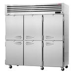 Turbo Air PRO-77-6R-N 77.75'' Top Mounted 3 Section Door Reach-In Refrigerator
