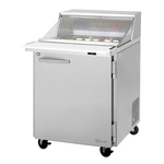 Turbo Air PST-28-12-N-CL 27.5'' 1 Door Counter Height Mega Top Refrigerated Sandwich / Salad Prep Table