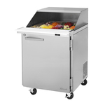 Turbo Air PST-28-12-N-SL 27.5'' 1 Door Counter Height Mega Top Refrigerated Sandwich / Salad Prep Table