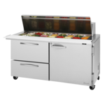 Turbo Air PST-60-24-D2R(L)-N Refrigerated Counter, Mega Top Sandwich / Salad Unit