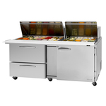 Turbo Air PST-72-30-D2R(L)-N PRO Series Mega Top Sandwich/Salad Prep Table