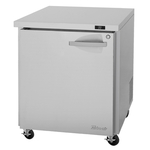 Turbo Air PUR-28-N 27.5'' 1 Section Undercounter Refrigerator with 1 Right Hinged Solid Door and Side / Rear Breathing Compressor