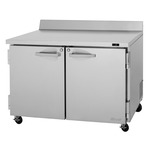 Turbo Air PWF-48-N 48.25'' 2 Door Worktop Freezer with Side / Rear Breathing Compressor - 12.2 cu. ft.