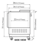 Turbo Air TBC-50SB-N6 Bottle Cooler