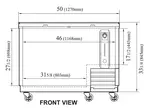 Turbo Air TBC-50SB-N6 Bottle Cooler