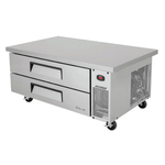 Turbo Air TCBE-52SDR-E-N 58.25" 2 Drawer Refrigerated Chef Base with Insulated Top - 115 Volts