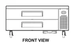 Turbo Air TCBE-52SDR-N 52.5" 2 Drawer Refrigerated Chef Base with Insulated Top - 115 Volts