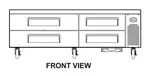 Turbo Air TCBE-72SDR-N 72" 4 Drawer Refrigerated Chef Base with Insulated Top - 115 Volts