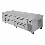 Turbo Air TCBE-82SDR-N 83.63" 4 Drawer Refrigerated Chef Base with Insulated Top - 115 Volts
