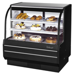 Turbo Air TCGB-48-W(B)-N 48.5'' 15.6 cu. ft. Curved Glass White Refrigerated Bakery Display Case with 2 Shelves