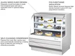 Turbo Air TCGB-48-W(B)-N 48.5'' 15.6 cu. ft. Curved Glass White Refrigerated Bakery Display Case with 2 Shelves