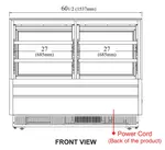 Turbo Air TCGB-60UF-CO-W(B)-N Display Case