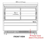 Turbo Air TCGB-60UF-W(B)-N Display Case