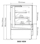 Turbo Air TCGB-72UF-CO-W(B)-N Display Case