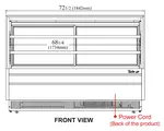 Turbo Air TCGB-72UF-W(B)-N Display Case