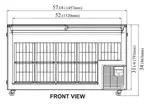 Turbo Air TFS-20F-N Top Open Island Freezer