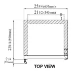 Turbo Air TGF-10SD-N 25.75'' 7.92 cu. ft. 1 Section White Glass Door Merchandiser Freezer