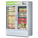 Turbo Air TGF-47SD-N 51.13'' 39.0 cu. ft. 2 Section White Glass Door Merchandiser Freezer