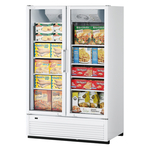 Turbo Air TGF-47SDH-N 51.13'' 42.1 cu. ft. 2 Section White Glass Door Merchandiser Freezer